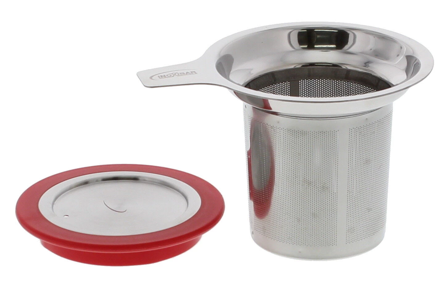 Inoxibar Theezeef Met Deksel Rvs - Afbeelding 2