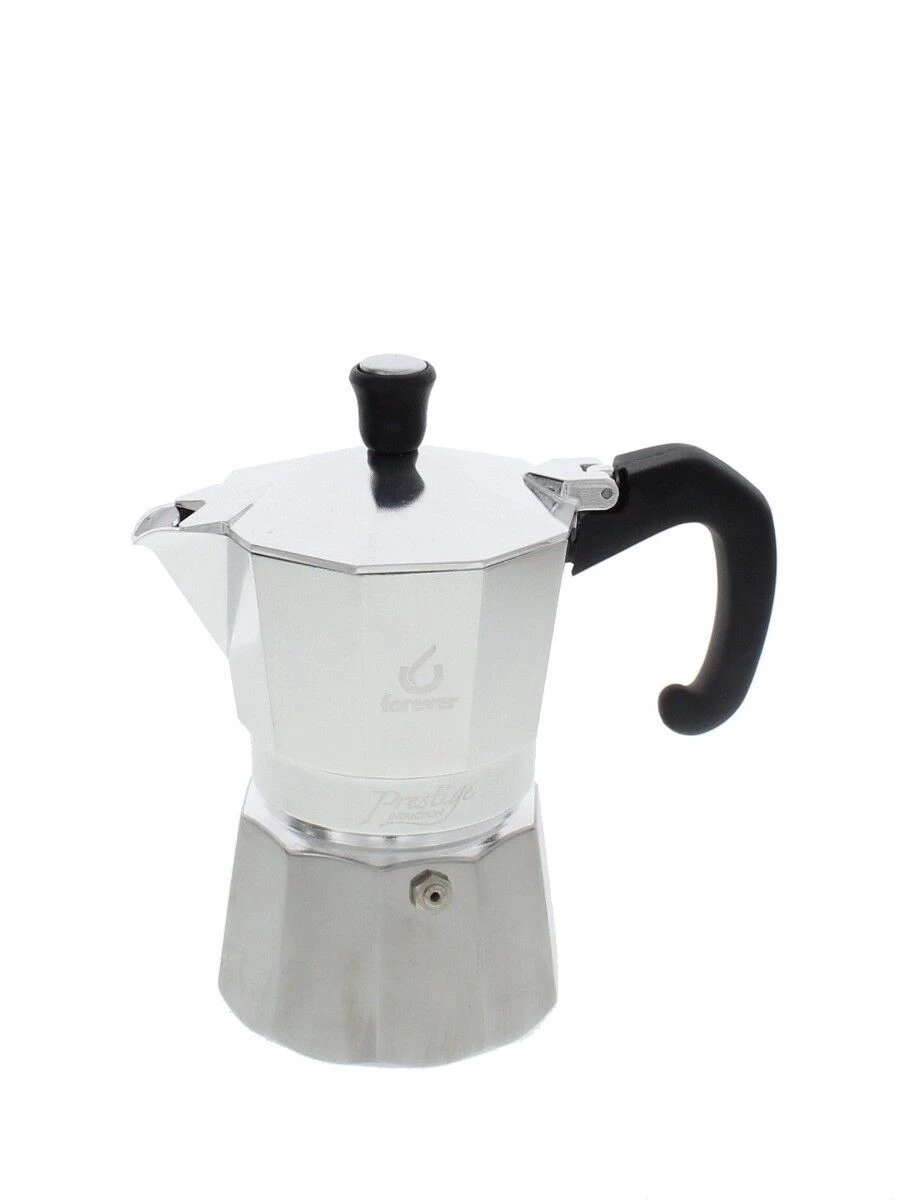 Forever Moka Prestige Inductie Mokapot 9-kops Aluminium Mat
