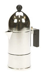 Alessi La Cupola Mokapot 1-kops Aluminium Glans