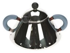 Alessi Michael Graves Suikerpot Met Lepel 200 Ml Rvs Blauw