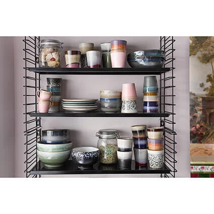 HK Living 70's ACE6867 Polaris Espressomok 80 Ml Aardewerk 4-delig - Afbeelding 2