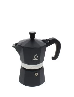 Forever Prestige Noblesse Mokapot 3-kops Aluminium Zwart