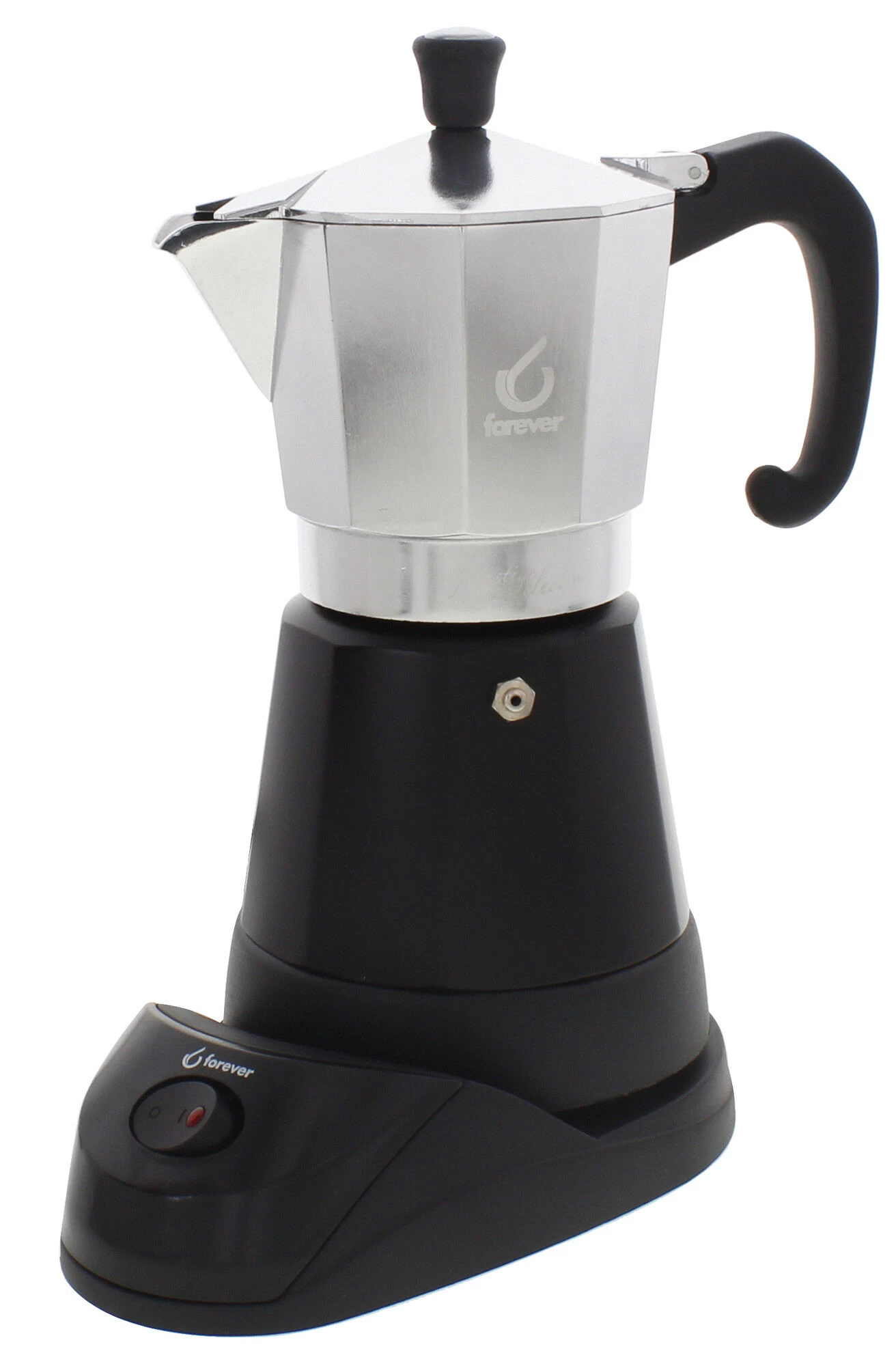 Forever Miss Moka Prestige Elektrische Mokapot 6-kops Aluminium Mat
