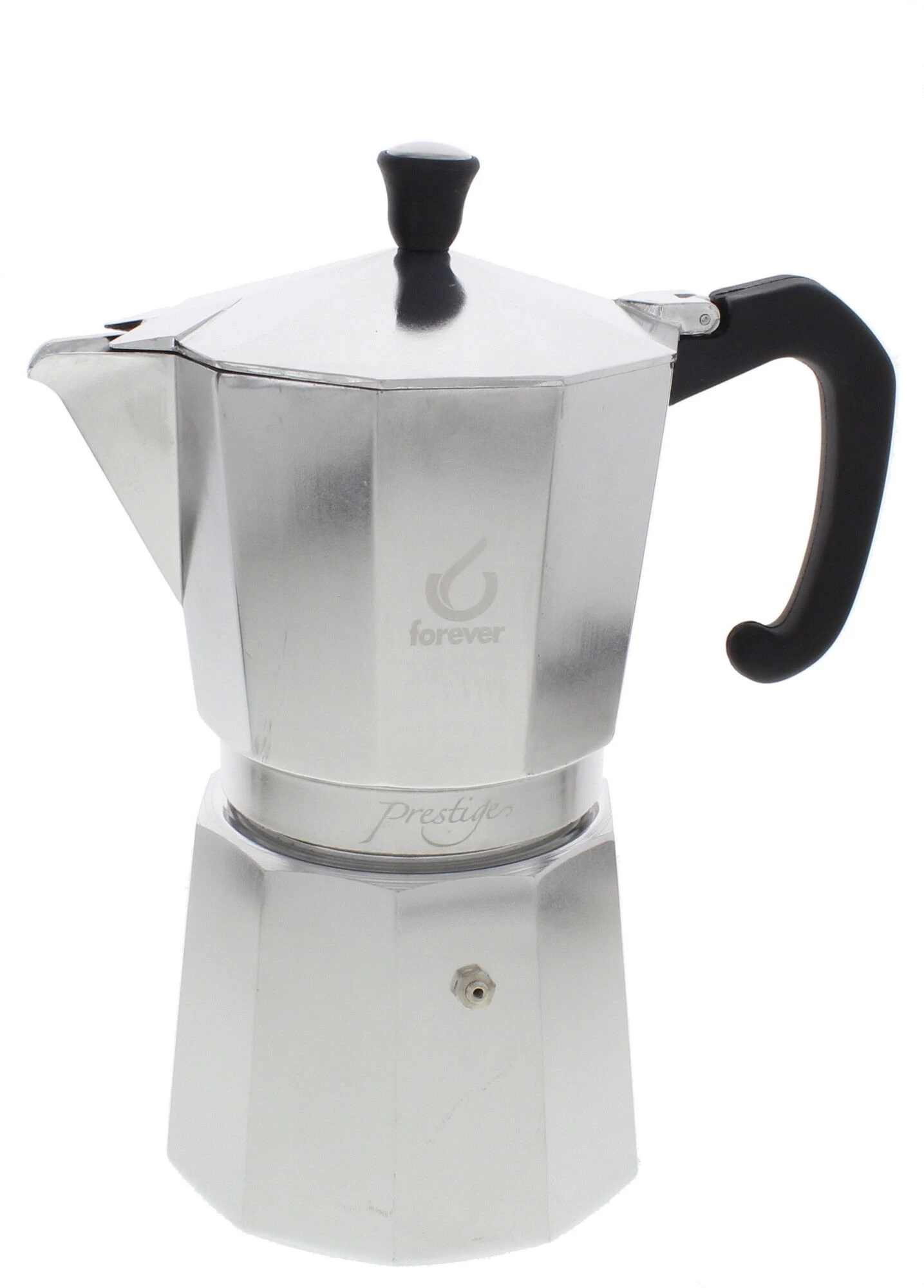 Forever Miss Moka Prestige Mokapot 12-kops Aluminium Mat