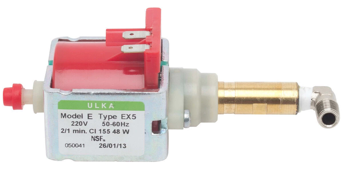 Rancilio Ulka EX5 Vibratiepomp 15 Bar Met Fitting Rvs Slang Voor Espressomachines