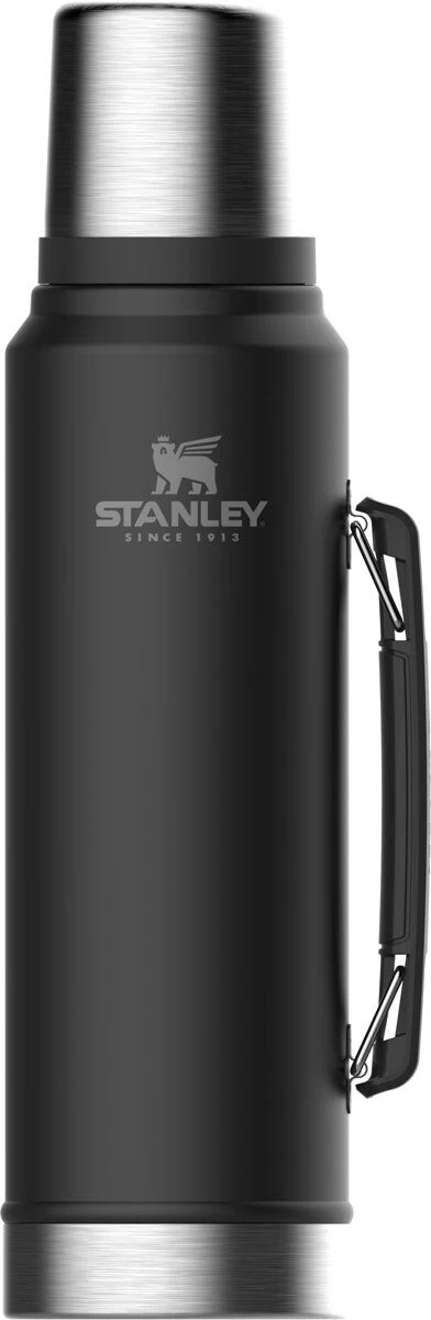Stanley Classic Thermosfles 1 Liter Mat Zwart - Afbeelding 2