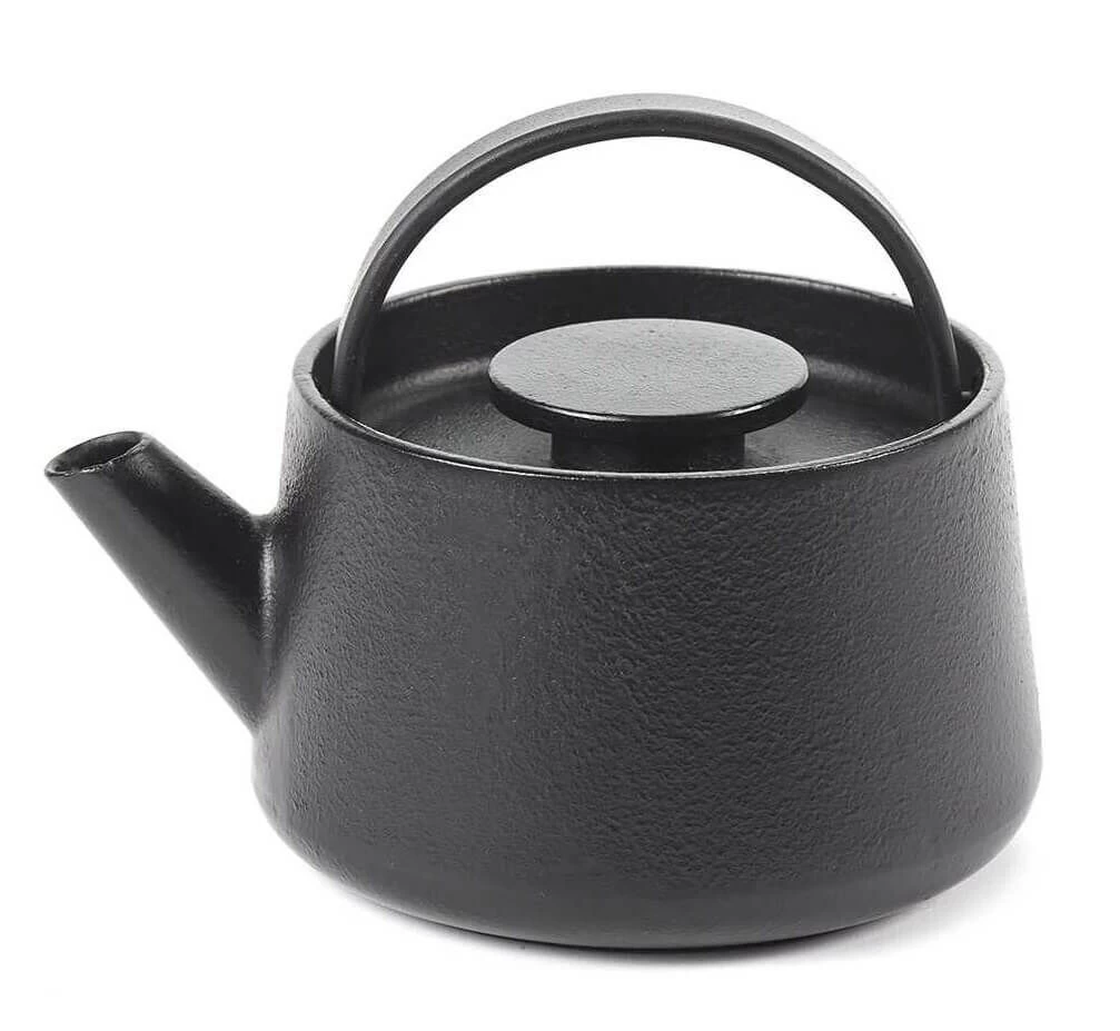 Serax INKU By Sergio Herman Theepot 600 Ml Gietijzer Zwart