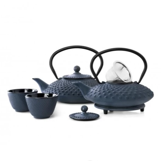 Bredemeijer Xilin Jing Theepot 0,8 Liter Gietijzer Blauw - Afbeelding 3