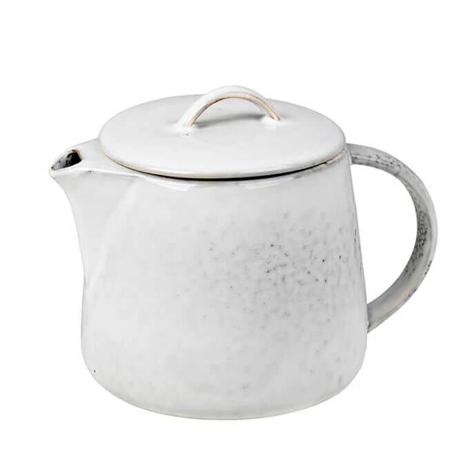 Broste Copenhagen Nordic Sand Theepot 1 Liter Aardewerk Wit