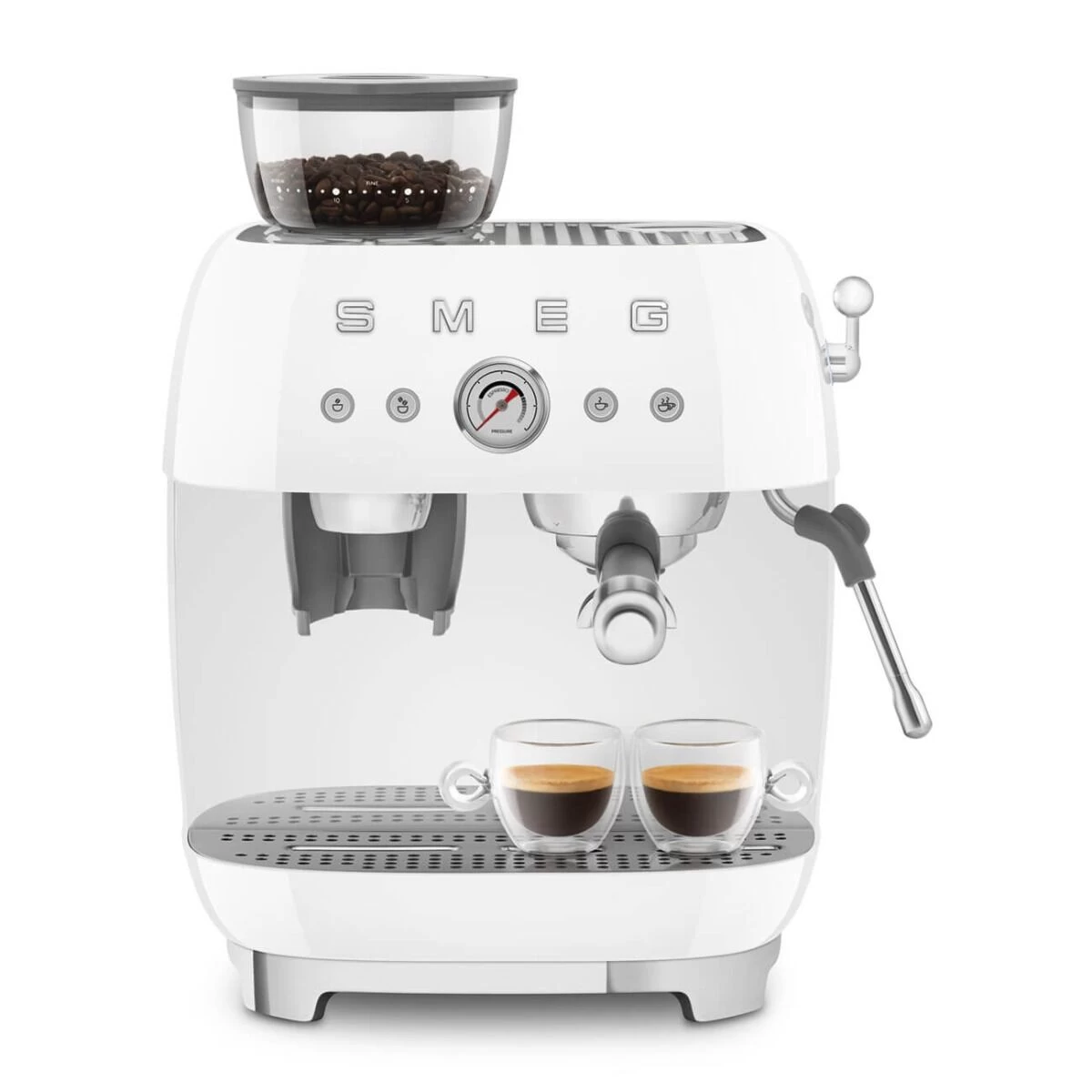 Smeg 50's Style Handmatige Espressomachine 2,4 Liter Wit - Afbeelding 5