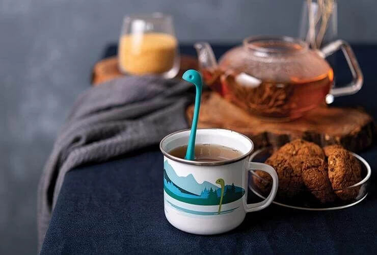Ototo Cup Of Nessie Theeinfuser En Beker Kunststof/emaille Blauw - Afbeelding 2