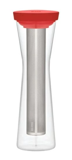 Alessi GIA31 R Mazagran Cold Brew Koffiekaraf 900 Ml Glas Rood
