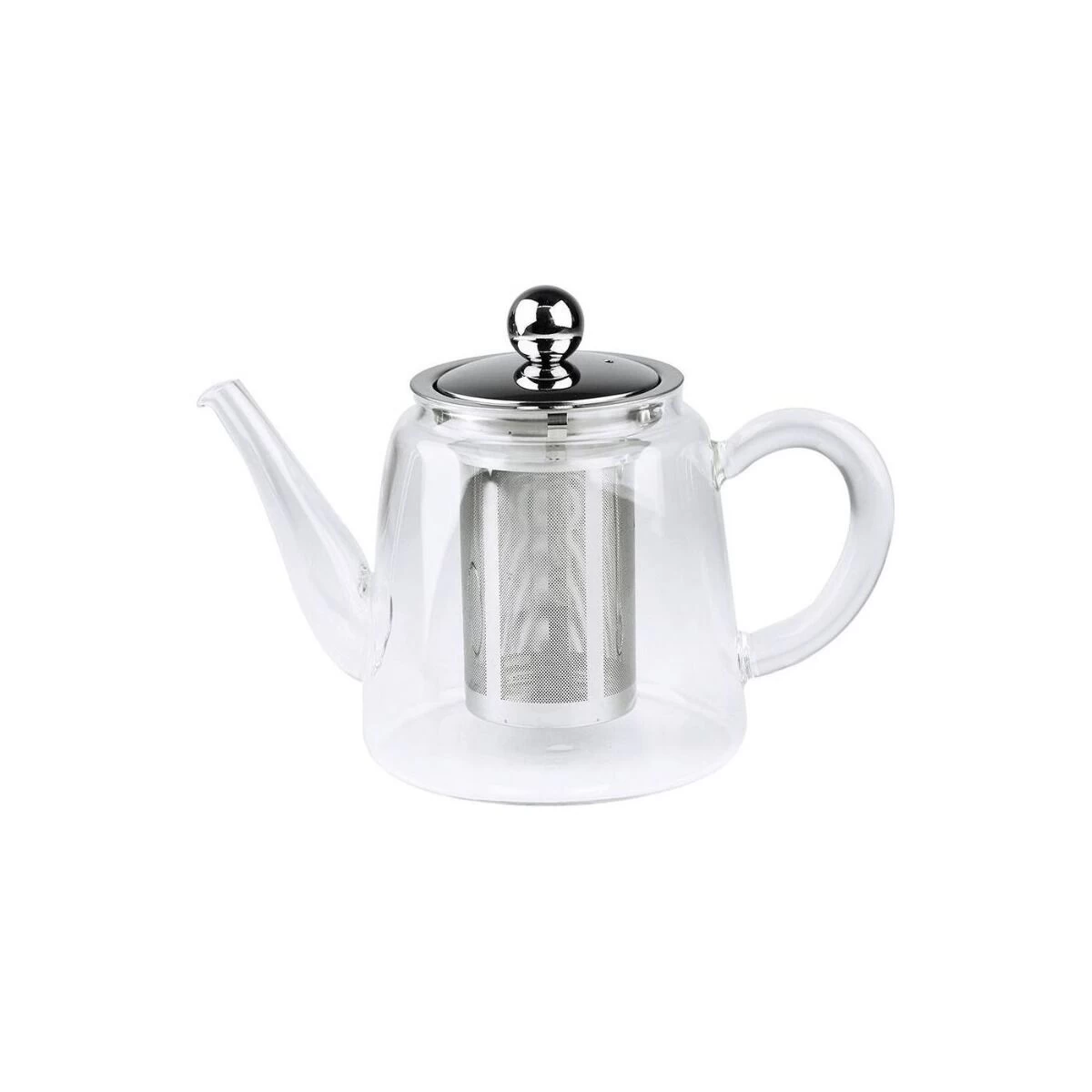 Cristel Jasmin Theepot 1,2 Liter Rvs/glas