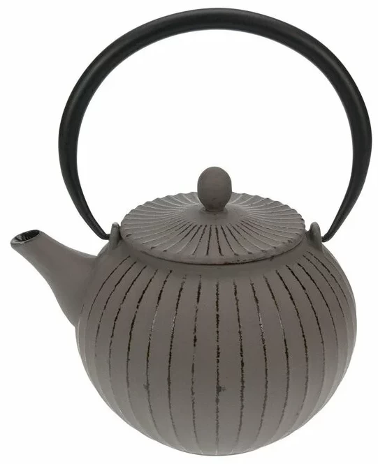 Cosy & Trendy Lantern Theepot Met Filter 1,2 Liter Gietijzer Grijs